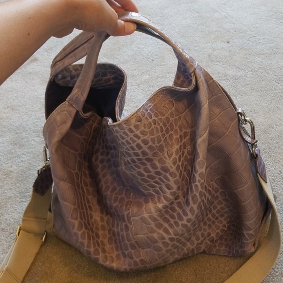 Furla Elisabeth embossed alligator leather satchel - Picture 5 of 8